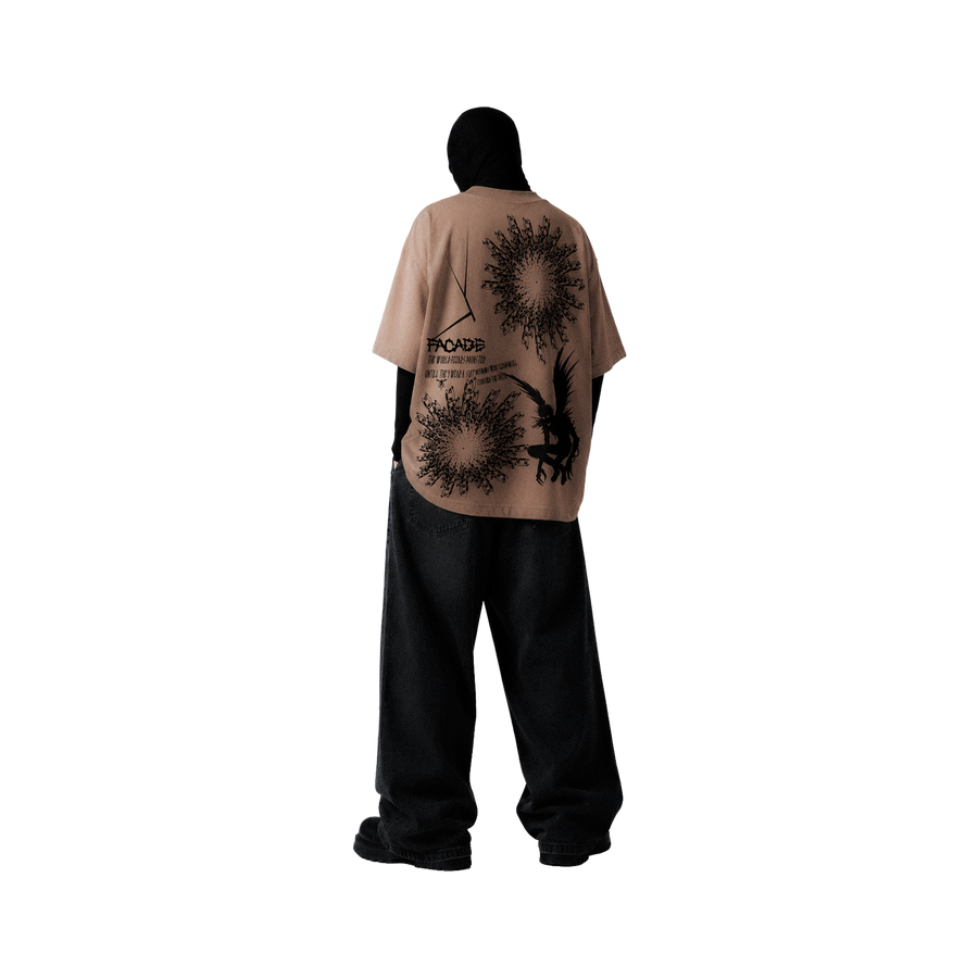 YTHRAL Facade T-Shirt in Bone Beige