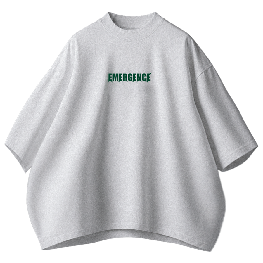 EMERGENCE [LTD] — Oversized Occult Graphic Tee — Optic White