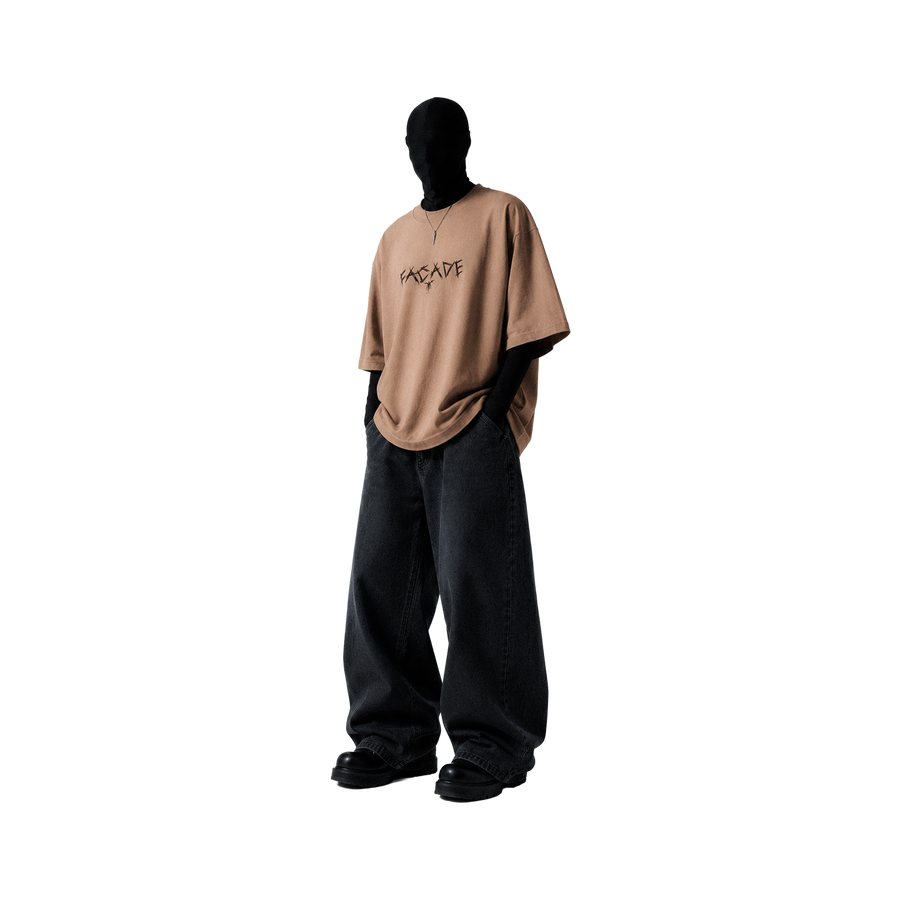 YTHRAL Facade T-Shirt in Bone Beige