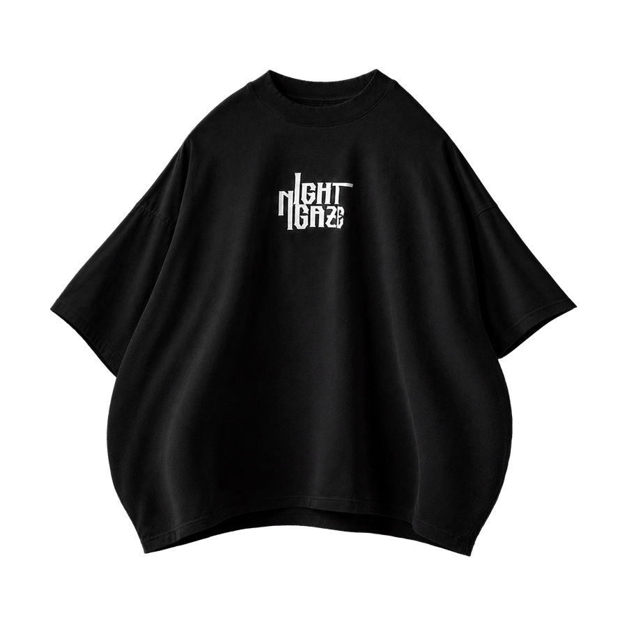 YTHRAL Night Gaze T-Shirt in Onyx Black